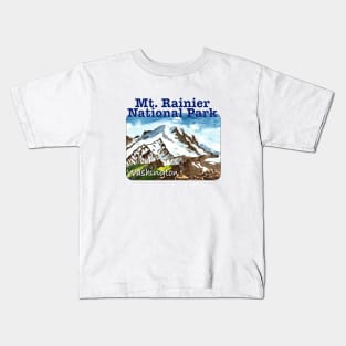 Mt. Rainier National Park, Washington Kids T-Shirt